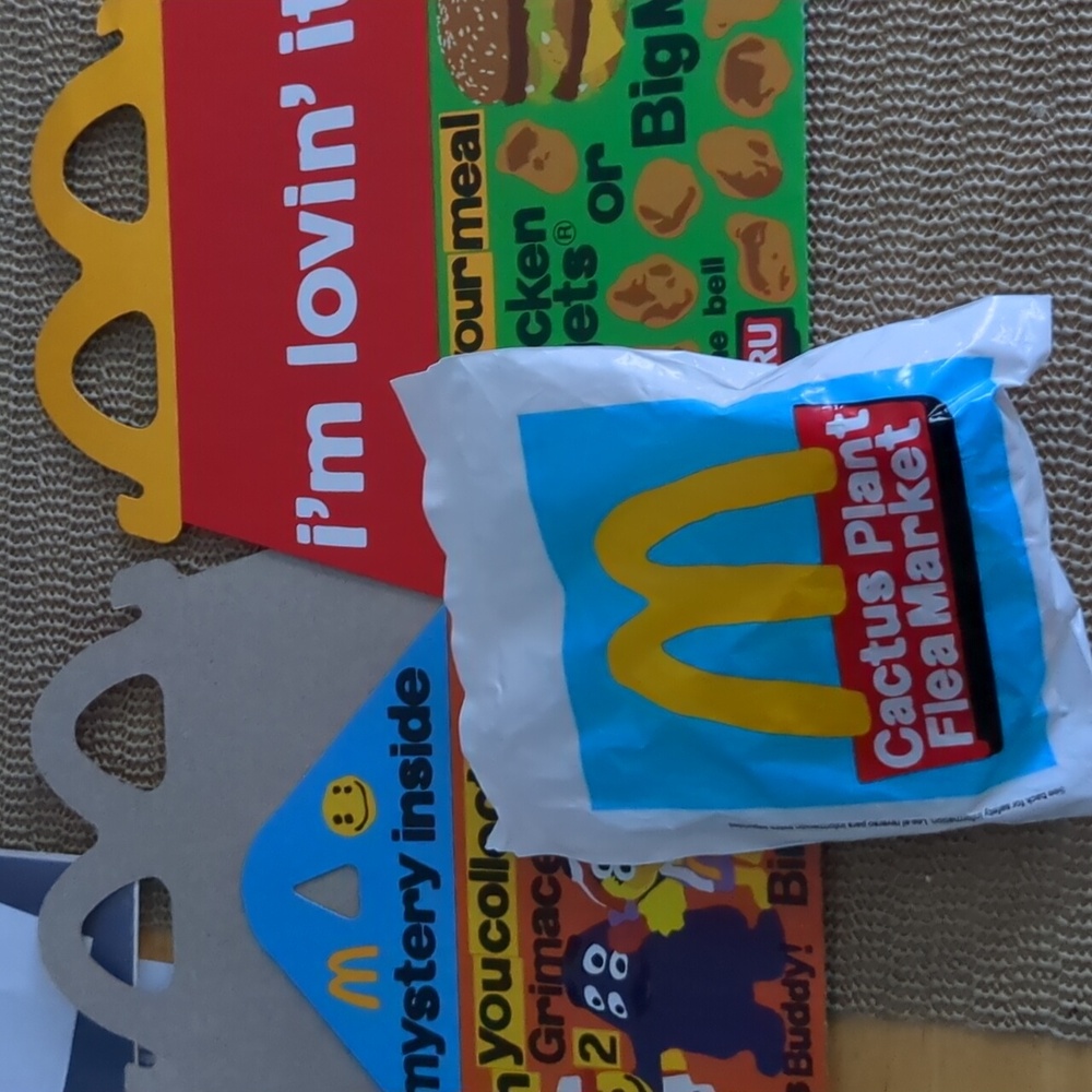 McDonald's cactus plant mystery toy w/ box New